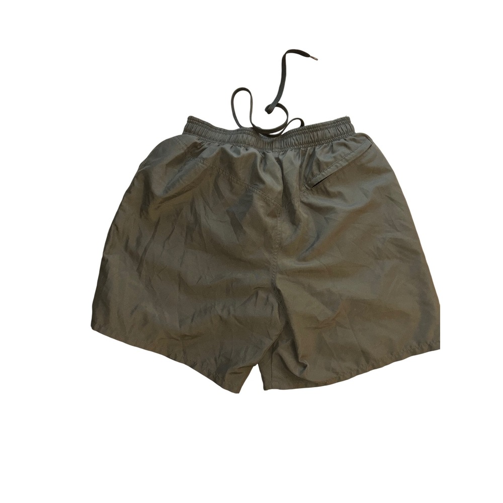 Speedo Olive Green Athletic Training Shorts Womens Medium Drawstring Elastic